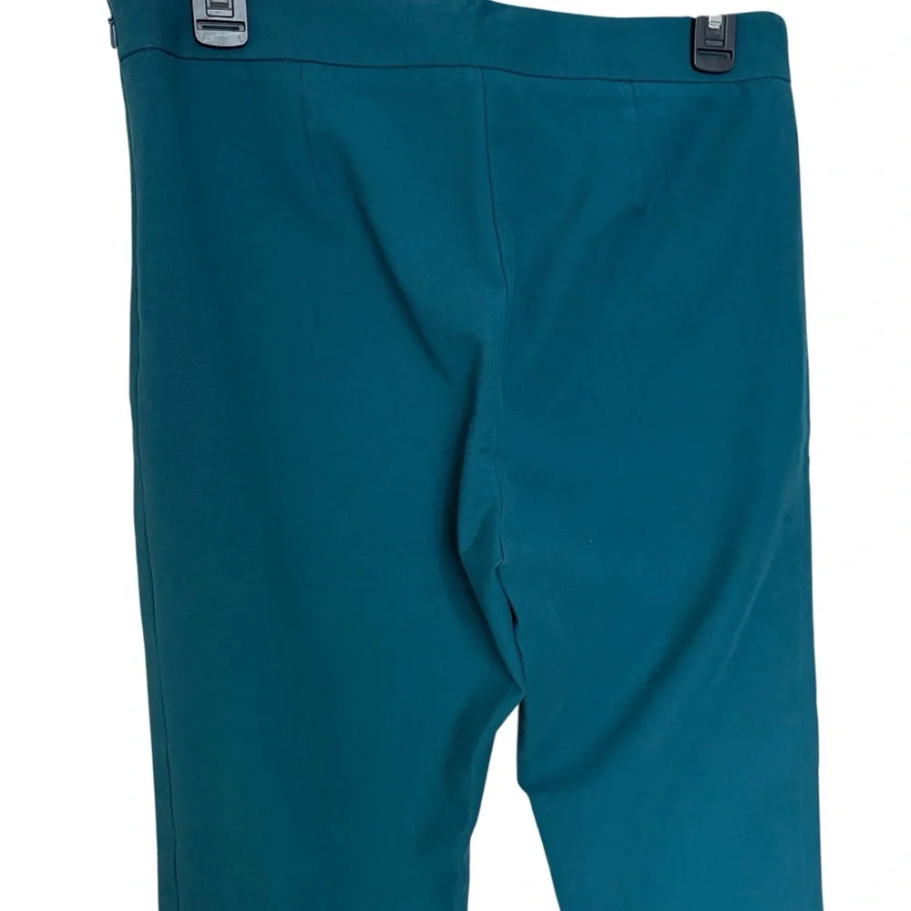 Tory Burch Teal Skinny Ankle Dress Pants Womens Size 8